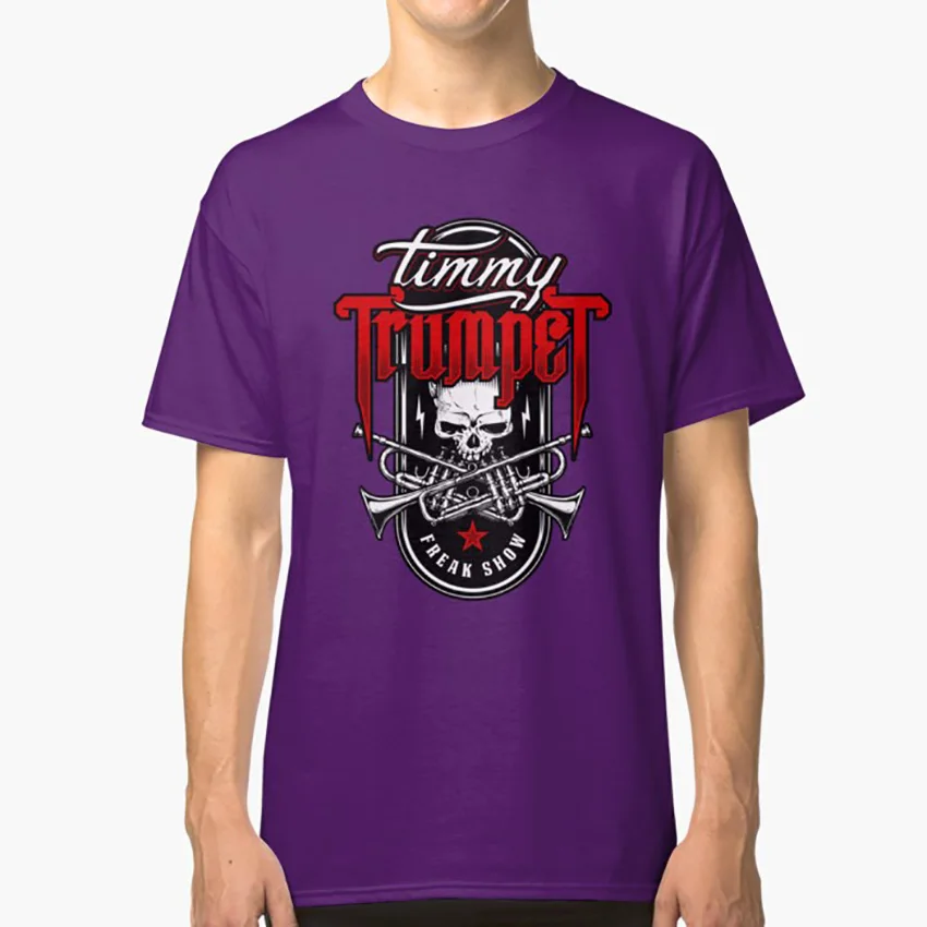 Футболка с надписью Timmy freak show - Цвет: Фиолетовый