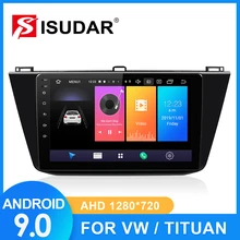 ISUDAR Автомагнитола для VW/Volkswagen/Tiguan- 2 din Android 9 Авторадио Мультимедиа gps DVR камера ram 2GB rom 32GB USB ips