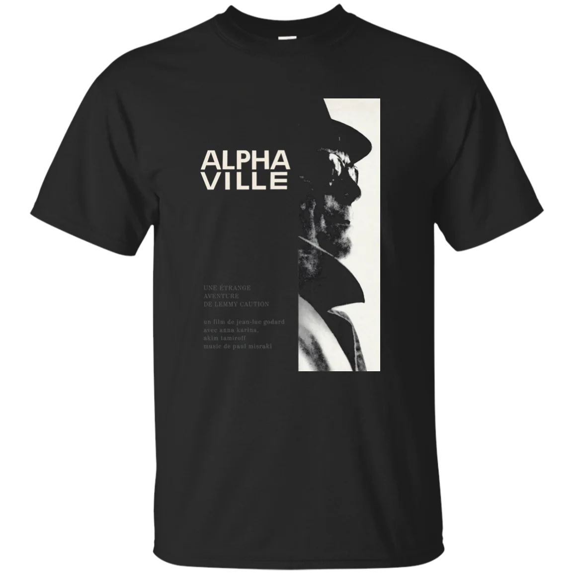 Alphaville Jean-luc Godard Cinephile Arthouse французская новая волна футболка крутая Повседневная