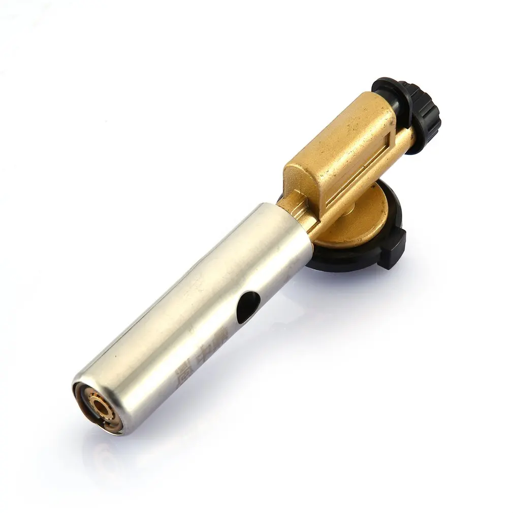 

Camping Flame Gun Butane Gas Burners Gun Maker Torch Lighter Piezo Ignition Flamethrower Gas Torch For Outdoor BBQ Picnic