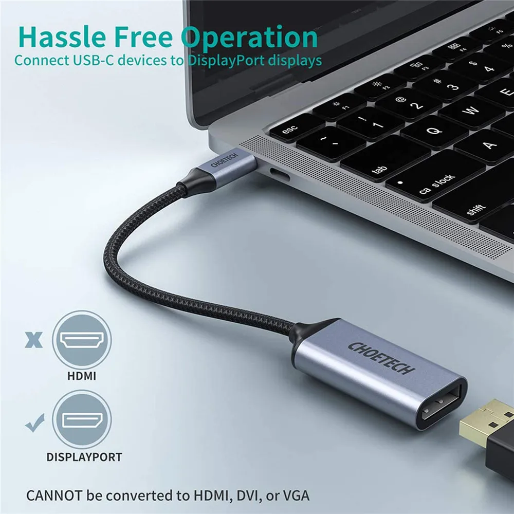 Адаптер USB C к DisplayPort (4K @ 60HZ 