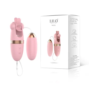 4 in 1 Vibrating Egg Clitoral Stimulator Masturbation Tongue Licking Nipples Sucking Vagina Massage Sex Toys For Women 4