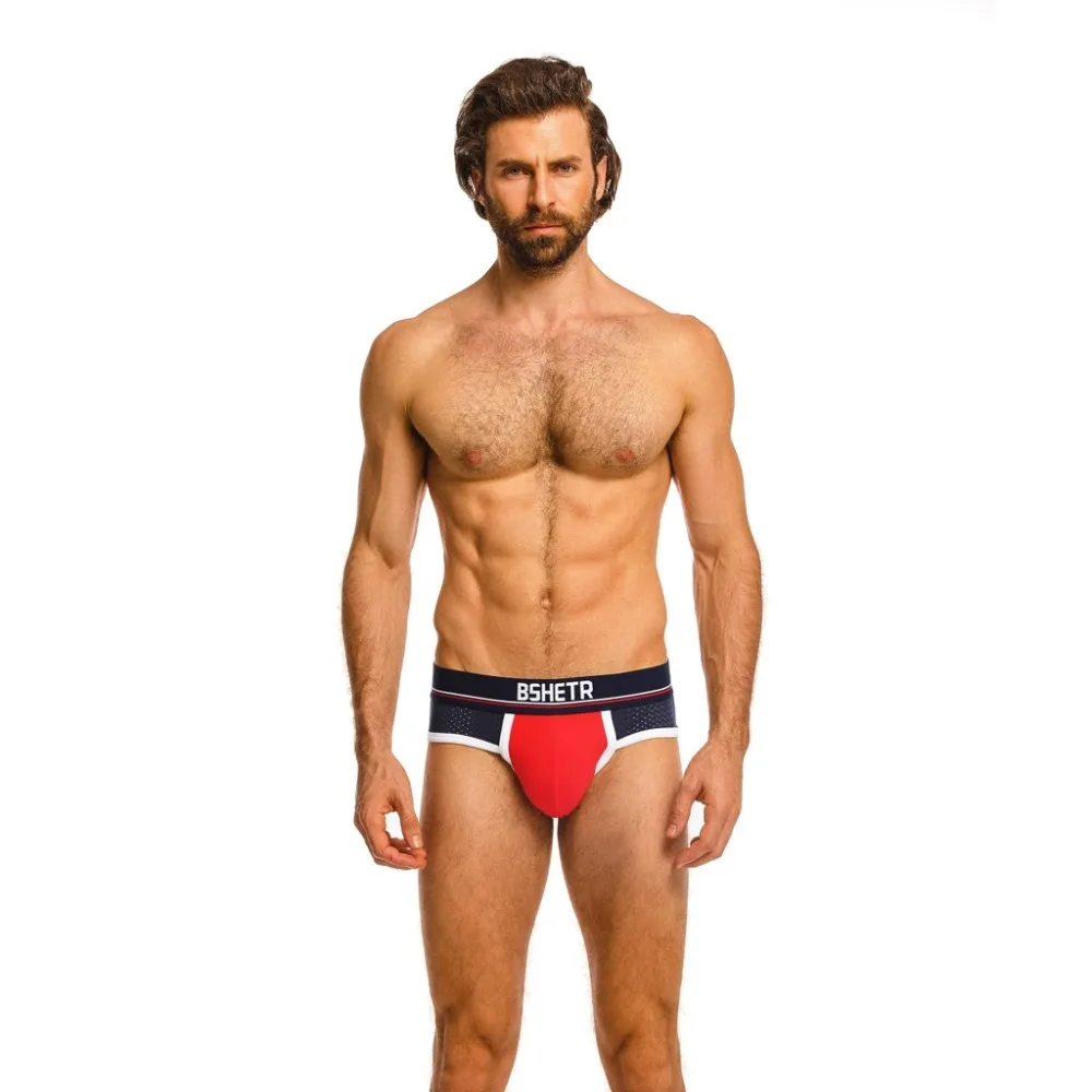 5Pcs Men's swimming briefs sexy men's underpants transparent jersey swimming trunks maillots de bain homme 20J6 (4)