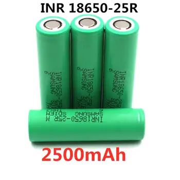 

100% Original For Samsung 3.6V 18650 2500mah battery INR18650 25R 20A discharge lithium batteries screwdriver flashlight