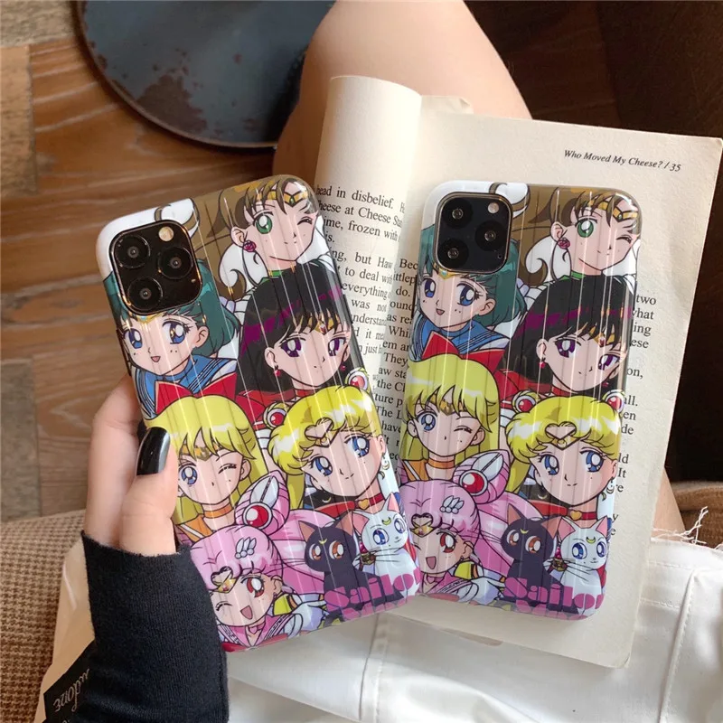 Милый чехол для телефона Sailor Moon Girl для iphone 11 Pro Max, чехол для iphone XS Max XR X 7 8 plus, Модный мягкий чехол с рисунком