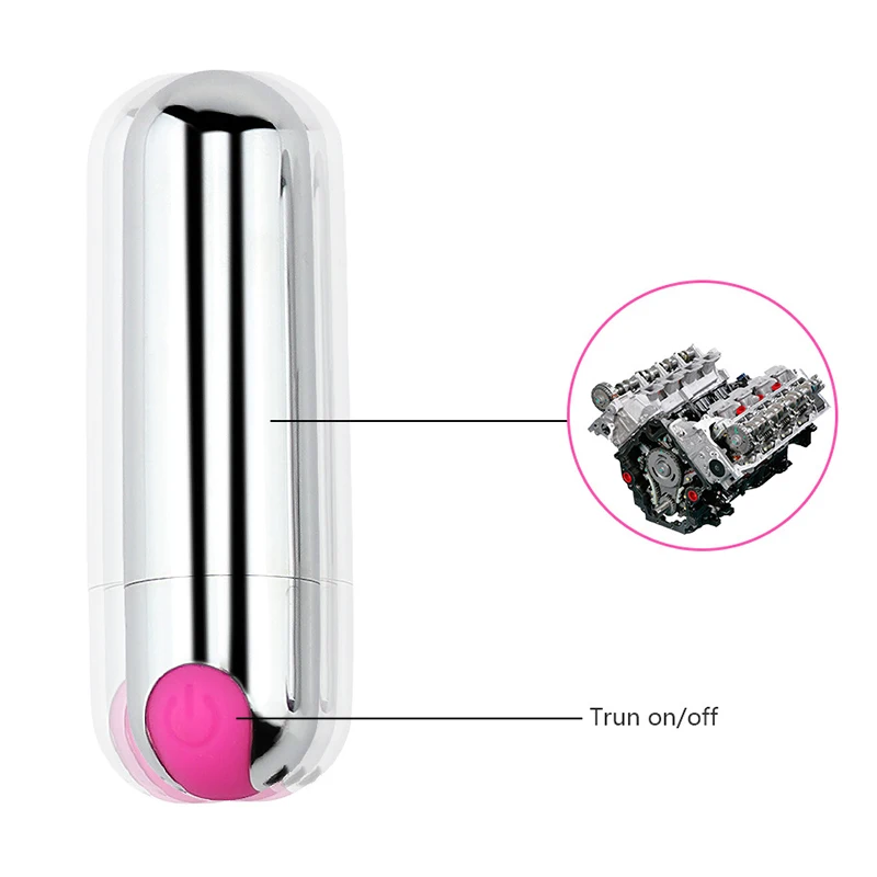 Good Healthy USB Rechargeable Mini Bullet Vibrator 10 Speed Waterproof Clitoris Stimulator Anal Massager