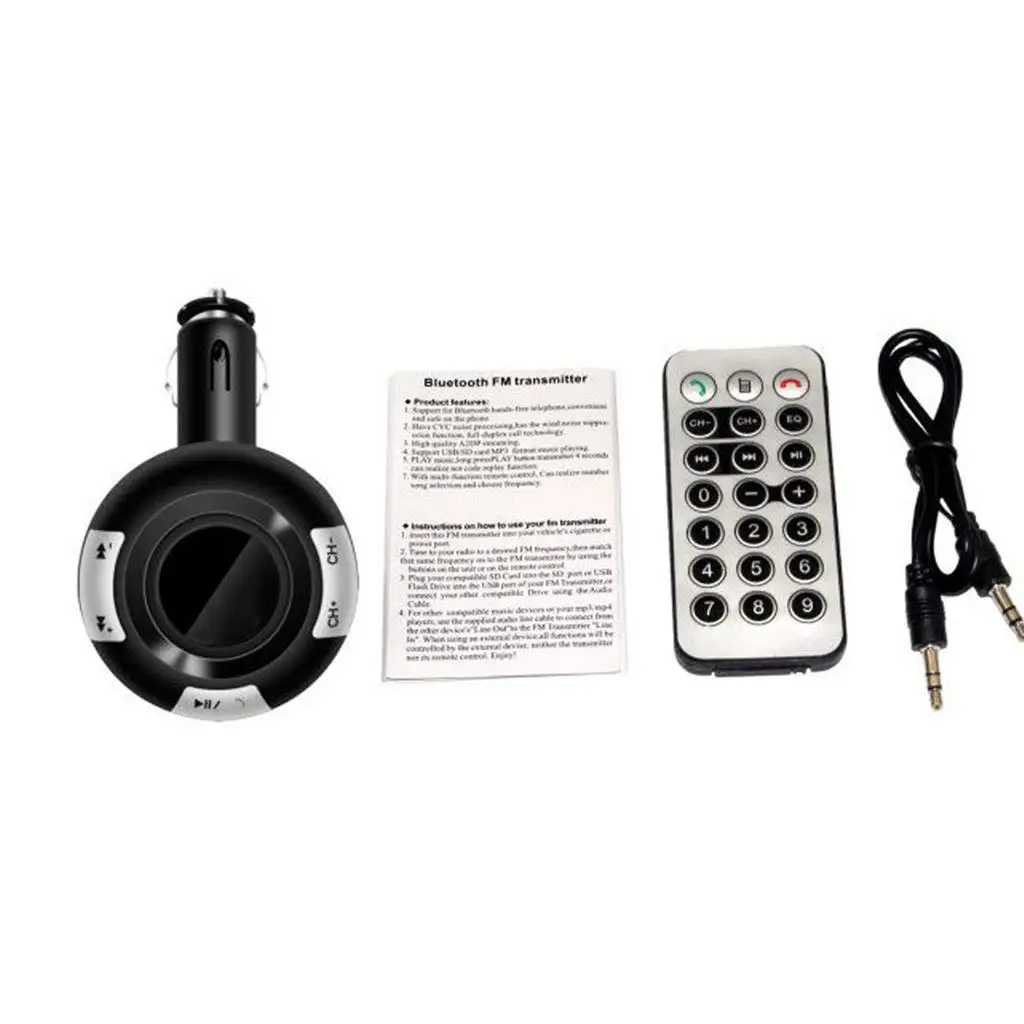 BT-308 автомобильный Bluetooth V2.1 Handfree динамик fm-передатчик прикуриватель mp3-плеер