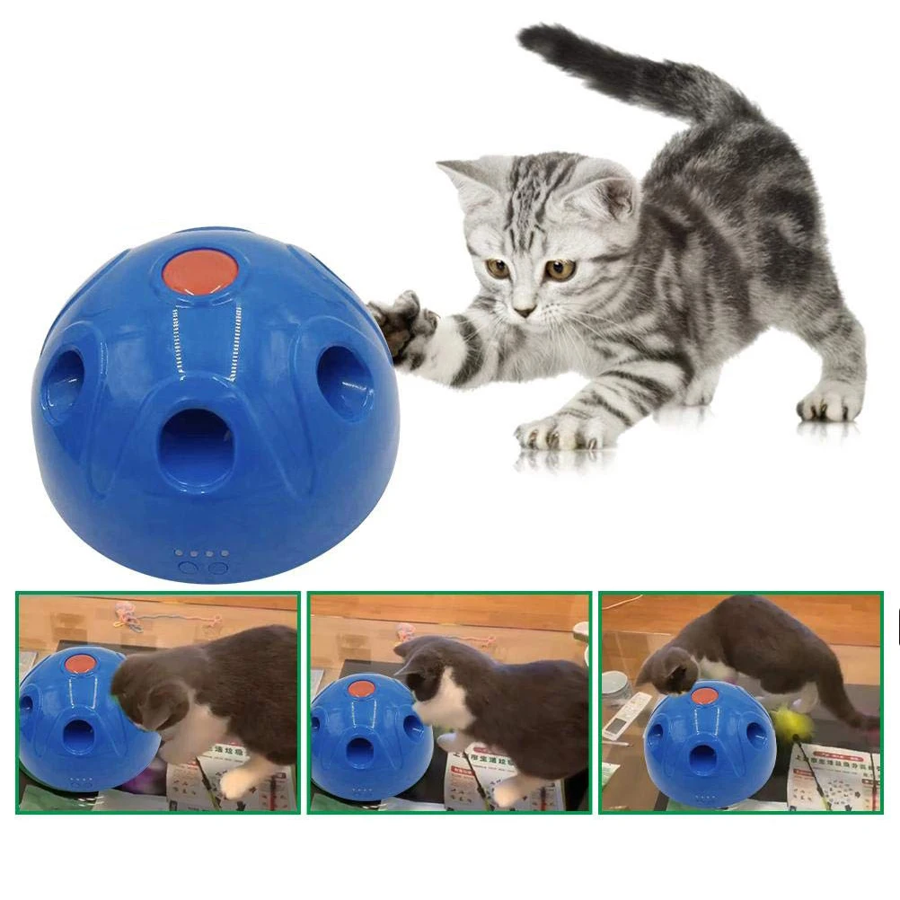 Cat Toys Interactive Automatic Pet Toy For Cats Pounce Teaser Training Electric Amusement Mouse Toys For Cat Gift