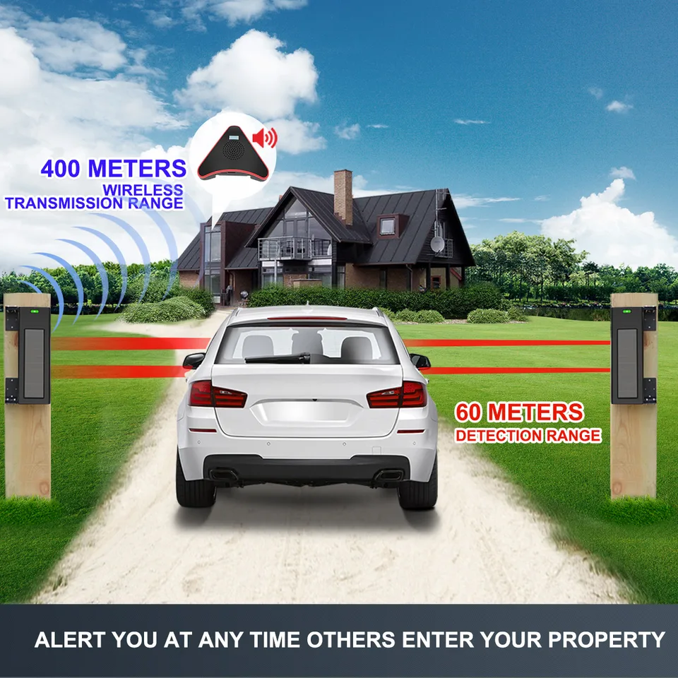 Motion Detector Protect 800 Long Range Wireless Driveway Alert