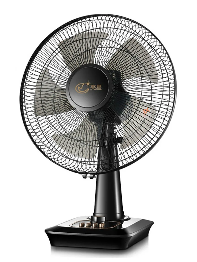 

Electric Fan Desktop Household Dormitory 16 inch Large Desktop Fan Energy Saving Timing Vertical Fan Shaking Head Silent Landing