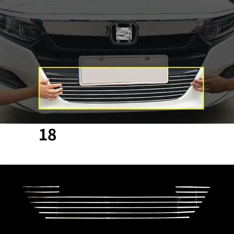 Automovil украшение авто автозапчасти модифицированные декоративные аксессуары для автомобиля гоночные грили 18 для Honda Accord - Цвет: Number 4