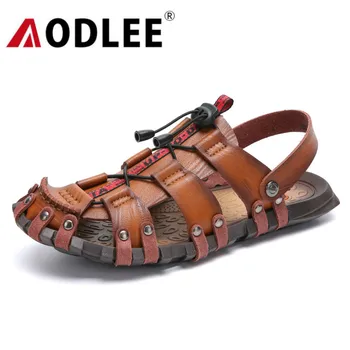 

Men Breathable Sandals Summer Men Casual Shoes Outdoor Beach Shoes Comfort Cheap Non-slip Sandals Slippers Dropshipping AODLEE