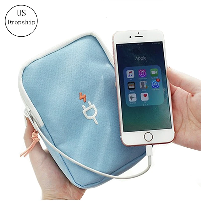 

New Portable Travel Storage Cable Bags Data Line Organizer Bags Multifunction USB Charger Sorting Travel Accessories Bag
