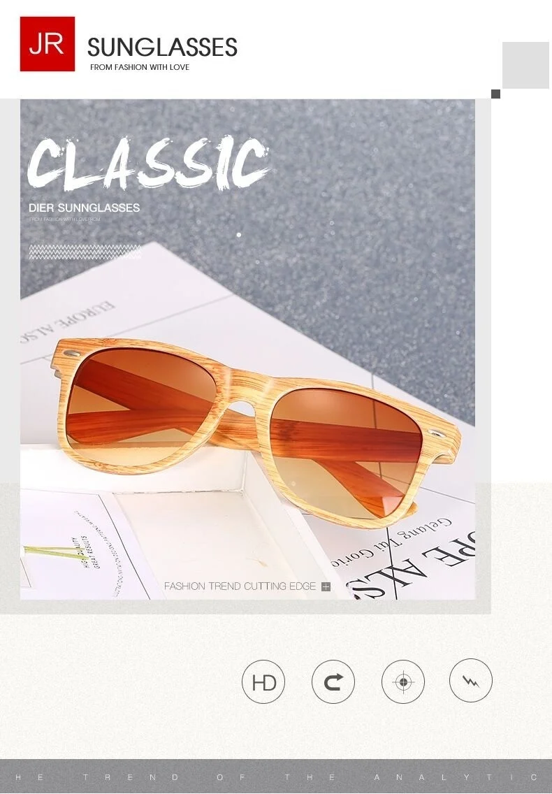 ladies sunglasses Bamboo Wood Square Sunglasses Woman Vintage Brand Designer Sun Glasses Female Male Fashion Rivet Mirror Driving Oculos De Sol womens ray bans