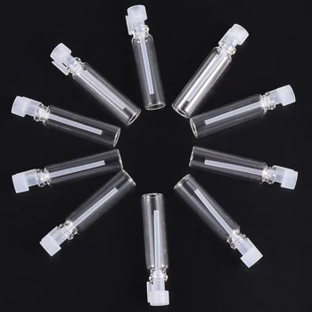 

100pcs Dropper Bottles Perfume Bottles Refillable Empty Bottles Perfume Glass Containers (1ML Transparent Dropper)
