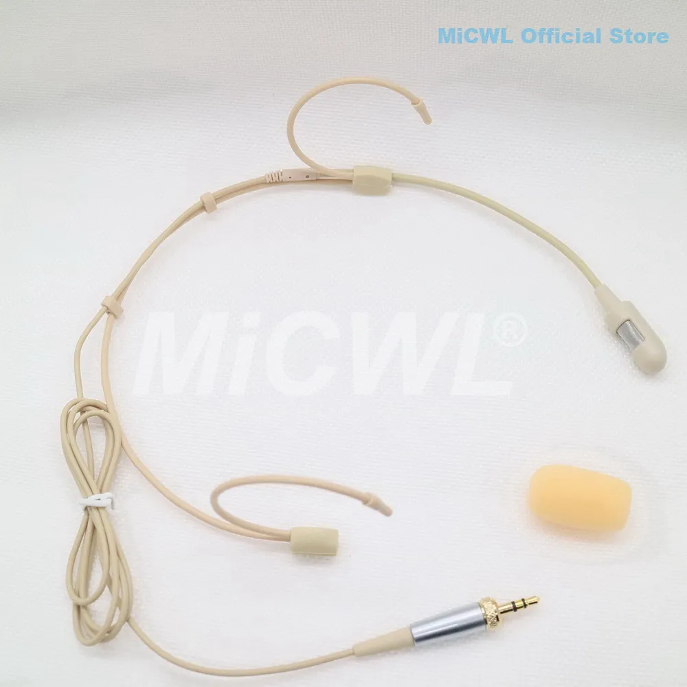 Аутентичная портативная Кардиоидная гарнитура микрофон для Sennheiser бежевого