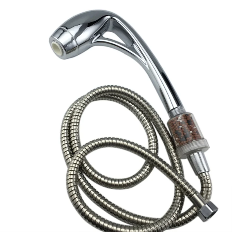 

Transparent Shower Head Filter With Filter Ball Beads Bathroom Home Water Purifier Softener Chlorine Heavy Faucet Cartridges