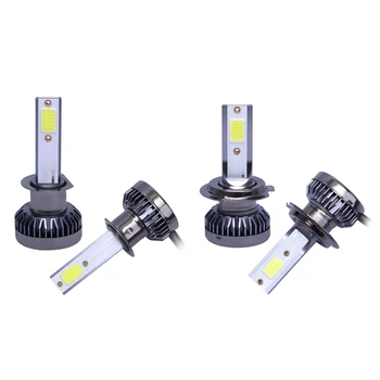 

2 Pair Mini LED Headlight Bulbs Conversion Kit FOG Driving Light Hi-Low Lamps DRL, H7 & H1