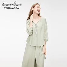 Vero Moda новые женские пижамные топы с бахромой и рукавами-фонариками | 3191P9502