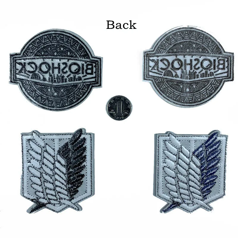 Bioshock Attack On Titan Liberty Wings игра вышитые железные нашивки для одежды DIY полосы значки Косплей аппликации