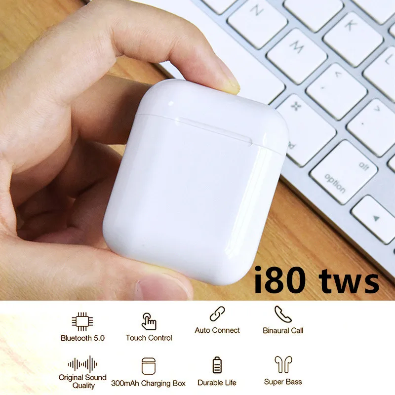 €21.54 32% de DESCUENTO|I80 TWS Original Pop up 1:1 auriculares inalámbricos Bluetooth de carga inalámbrica auriculares Hifi no i60 TWS i30 i12 i10 i 80 100 on AliExpress 