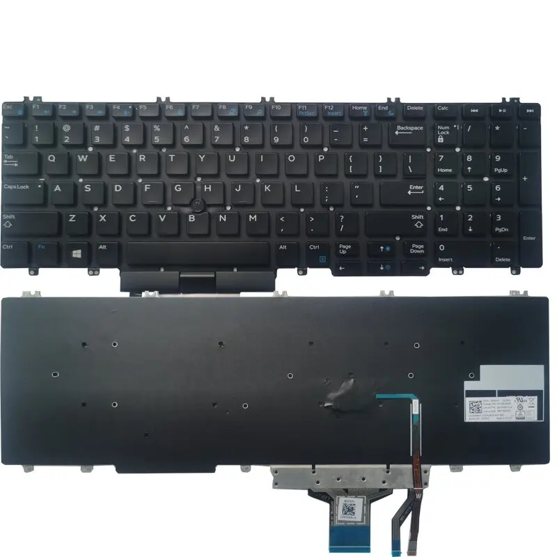 para Dell Precision 3500 3501 3540 3541 Latitude 5500 5501 5510 5511 Keyboard Eua com Apontar Stick 0m25nk Pk132fa1b01 Novo Teclado de substituição - Imagem 2