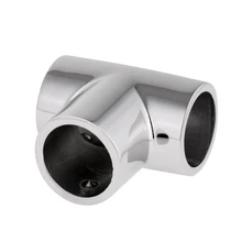 Морская Лодка ручной рельс фитинг из нержавеющей стали 90 градусов стойки 3 пути локоть для 1 дюймов трубки