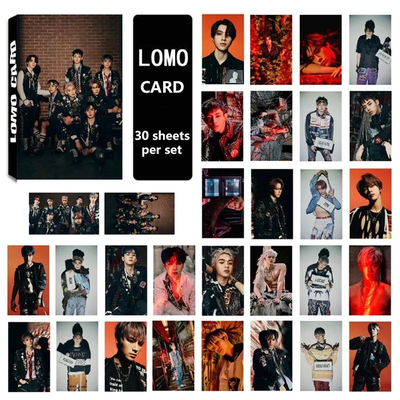 Новый альбом KPOP NCT WayV 30 шт./компл., самодельная бумага, ломо карта LUCAS TEN WINWIN, фотокарточки, фотокарточки для фанатов|Набор канцтоваров| | АлиЭкспресс