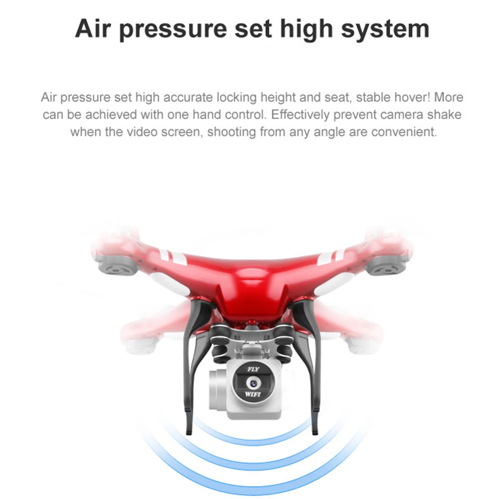 1080P Квадрокоптер подарок для детей с светодиодный свет Дрон RC Квадрокоптер WiFi fpv Live держать игрушки Портативный HD Камера