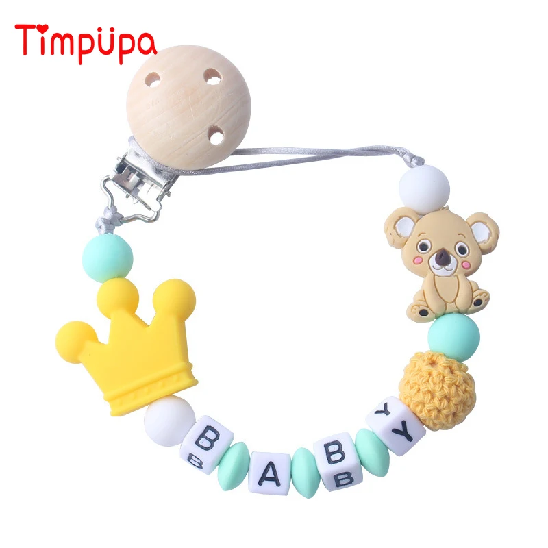 Timpupa DIY силиконовые клипсы для соски забавная цепочка-пустышка с держателем для мыши для детского душа подарок BPA бесплатно