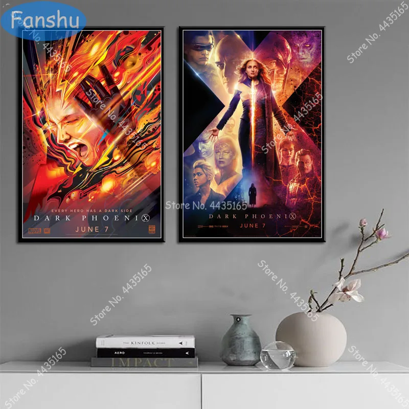 Художественный постер X Men Dark Phoenix Hot Movie постеры и принты настенные художественные
