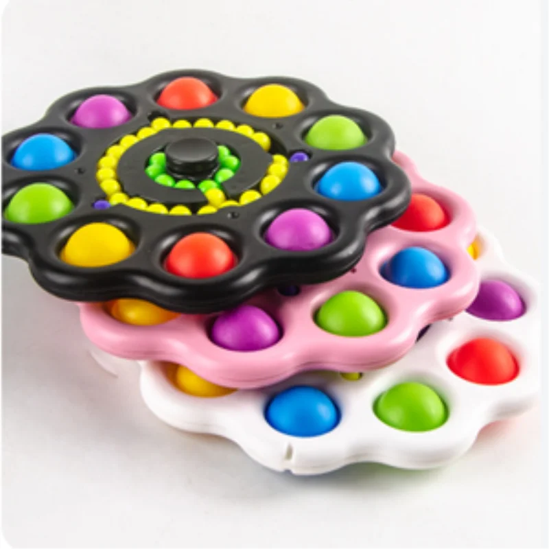 

Push Bubble Antistress Finger Spinning Relieves Stress Decompression Toy For Children And Adults Sensory Toys To Relieve Autism