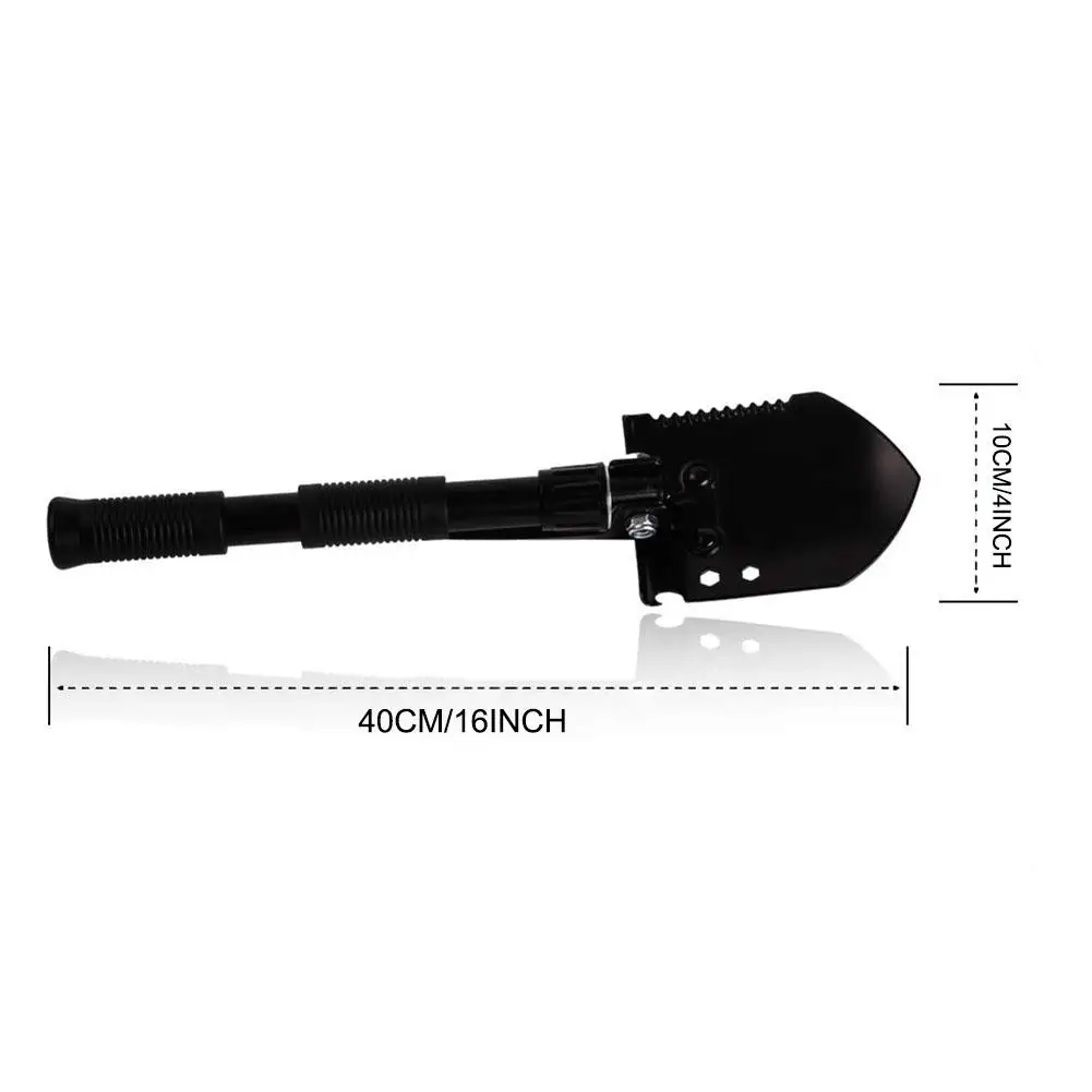 Professional Outdoor Camping Hiking Multi-function Life-Saving Shovel Thick Double Handle Shovel Folding Equipment Army Tool