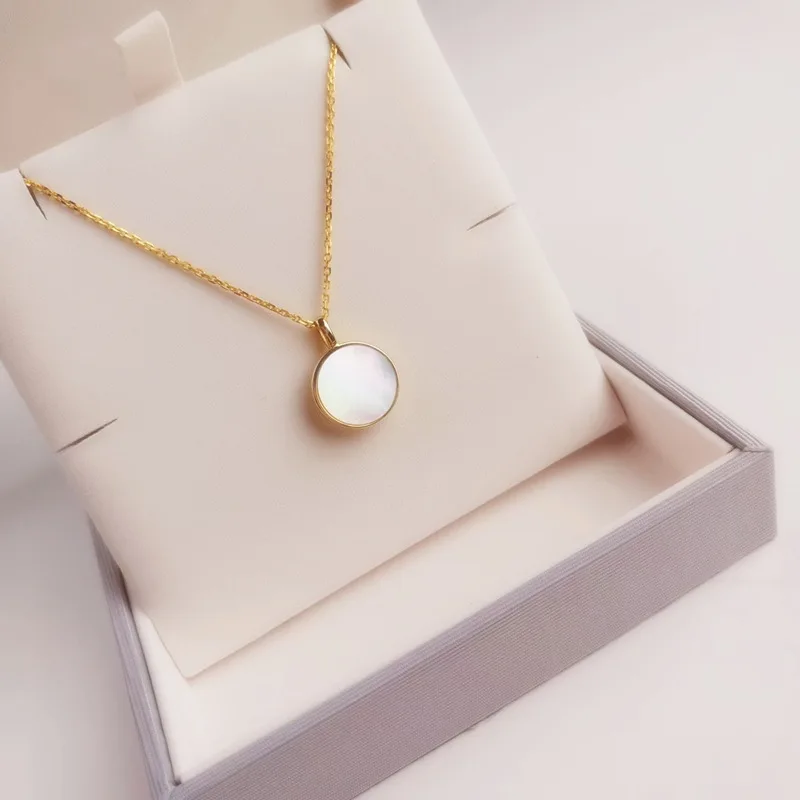 Японская Корейская звезда мать моллюски 18k золото свет роскошное ожерелье