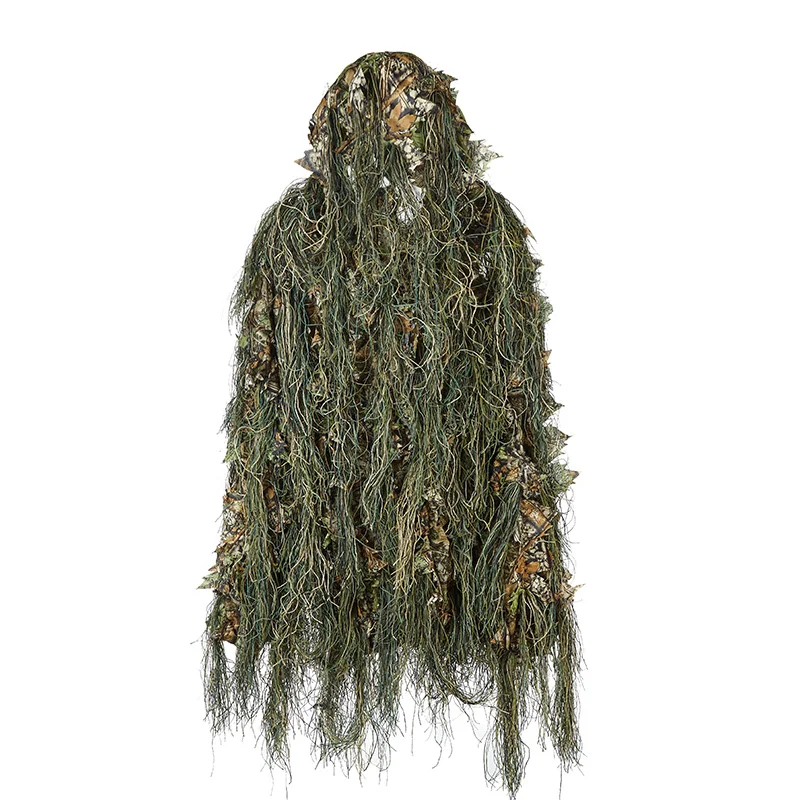 Ghillie костюм Охота лесной 3D Bionic лист Маскировка Униформа Cs камуфляж костюмы набор джунгли поезд Ткань для охоты