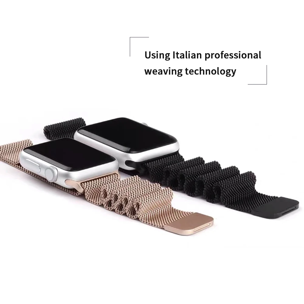 

Milanese Loop band for Apple Watch band strap 44mm 40mm for iwatch 5/4/3/2/1 42mm 38mm Stainless Steel Bracelet wrist watchband