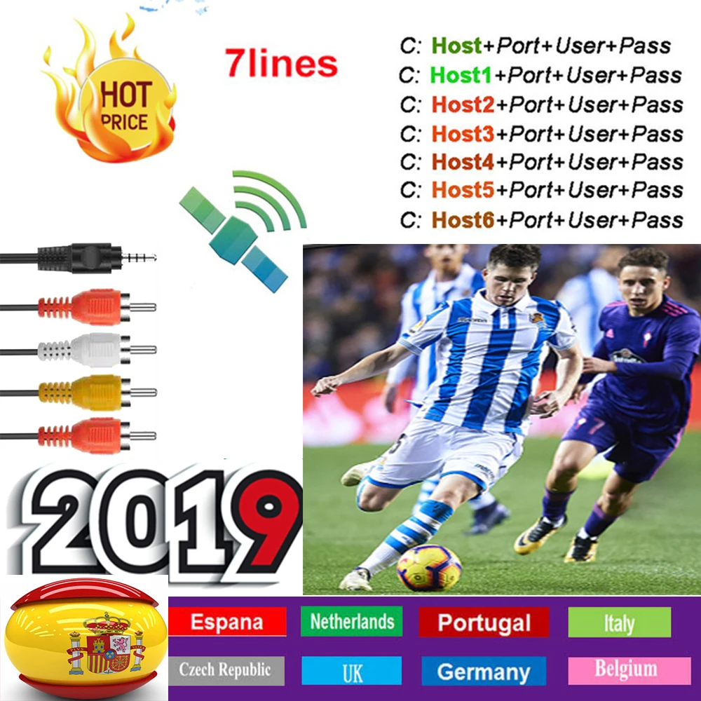 

Cccam Europa server hd 7-line 1 year Europe Spain Portugal Poland cccam server OSCAM Germany satellite TV receiver