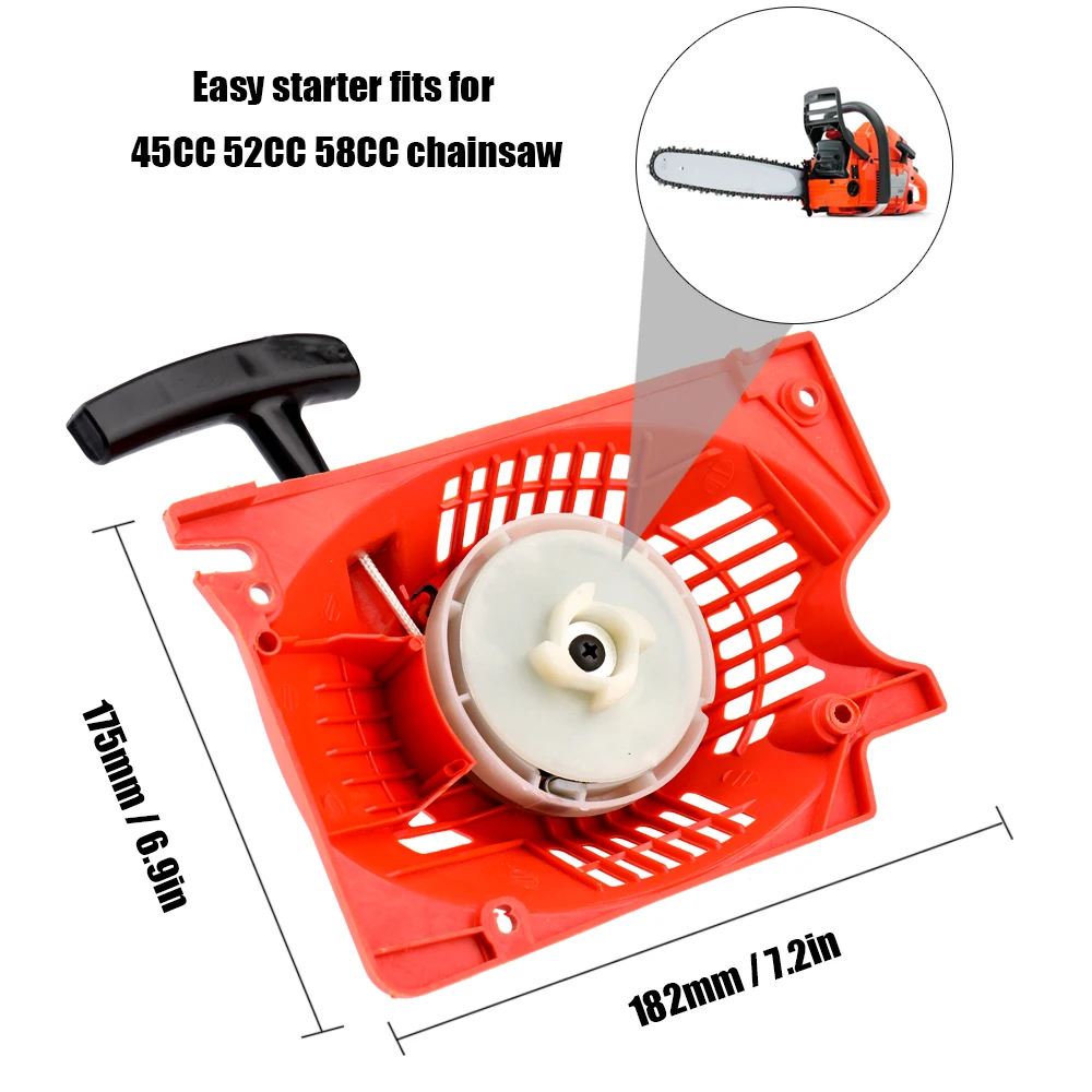 

Easy Operation Chainsaw Starter Stable Starter Puller Fit for 45CC 52CC 58CC Electric Saws