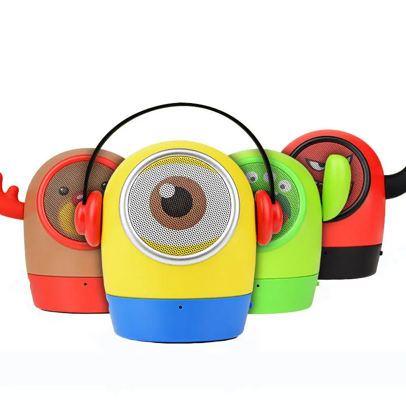 Мультяшный мини портативный Bluetooth динамик беспроводной сабвуфер громкой связи
