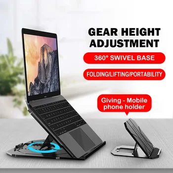 

laptop desk stand Height Adjustable accessories Riser Holder Portable Ergonomic Notebook to 17inch MacBook Air Pro laptop cooler
