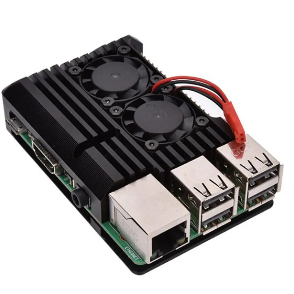 For Raspberry Pi 3 Aluminum Case Replacements Parts Metal Shell Black Enclosure for RPI Raspberry Pi 3B