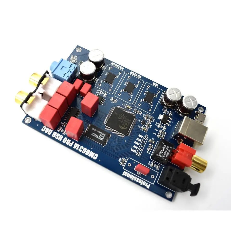 CM6631A цифровой Интерфейс USB к I2S/SPDIF коаксиальный декодер доска 32/24Bit 192K звуковая карта DAC