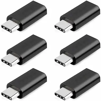 

FlekShop 6 Unidades tpo-C Adaptador USB C a Micro USB conversor Type c Adaptador para Nexus 5X/6P, LG G5,Etcétera