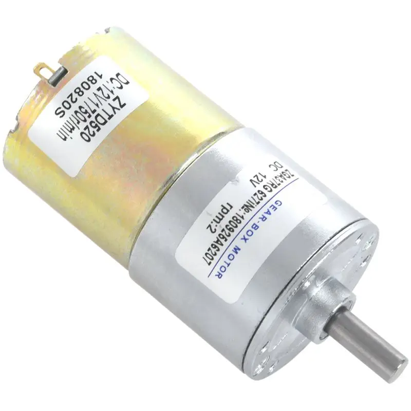 DFGA37RG-708i в форме цилиндра DC 12V скорость 2 RPM Мотор-редуктор