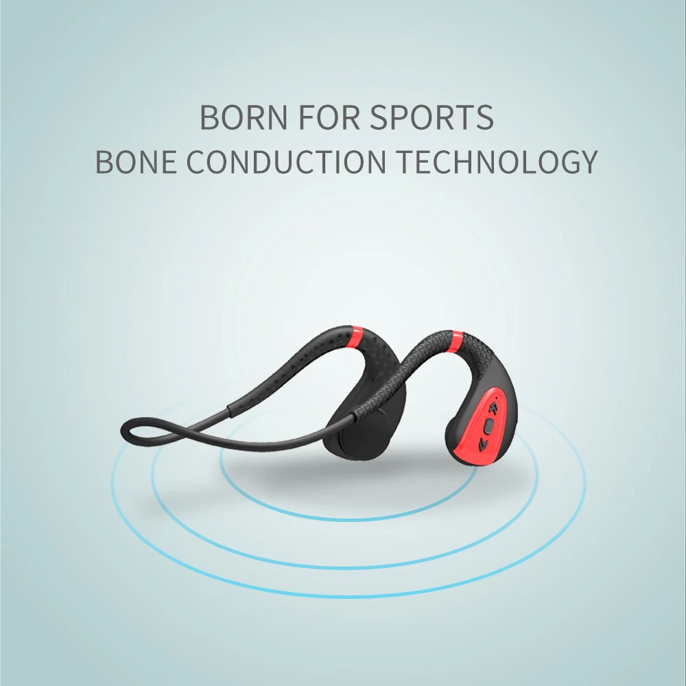 Bluetooth наушники AIKSWE с костной проводимостью 8 ГБ mp3 плеер подводная спортивная