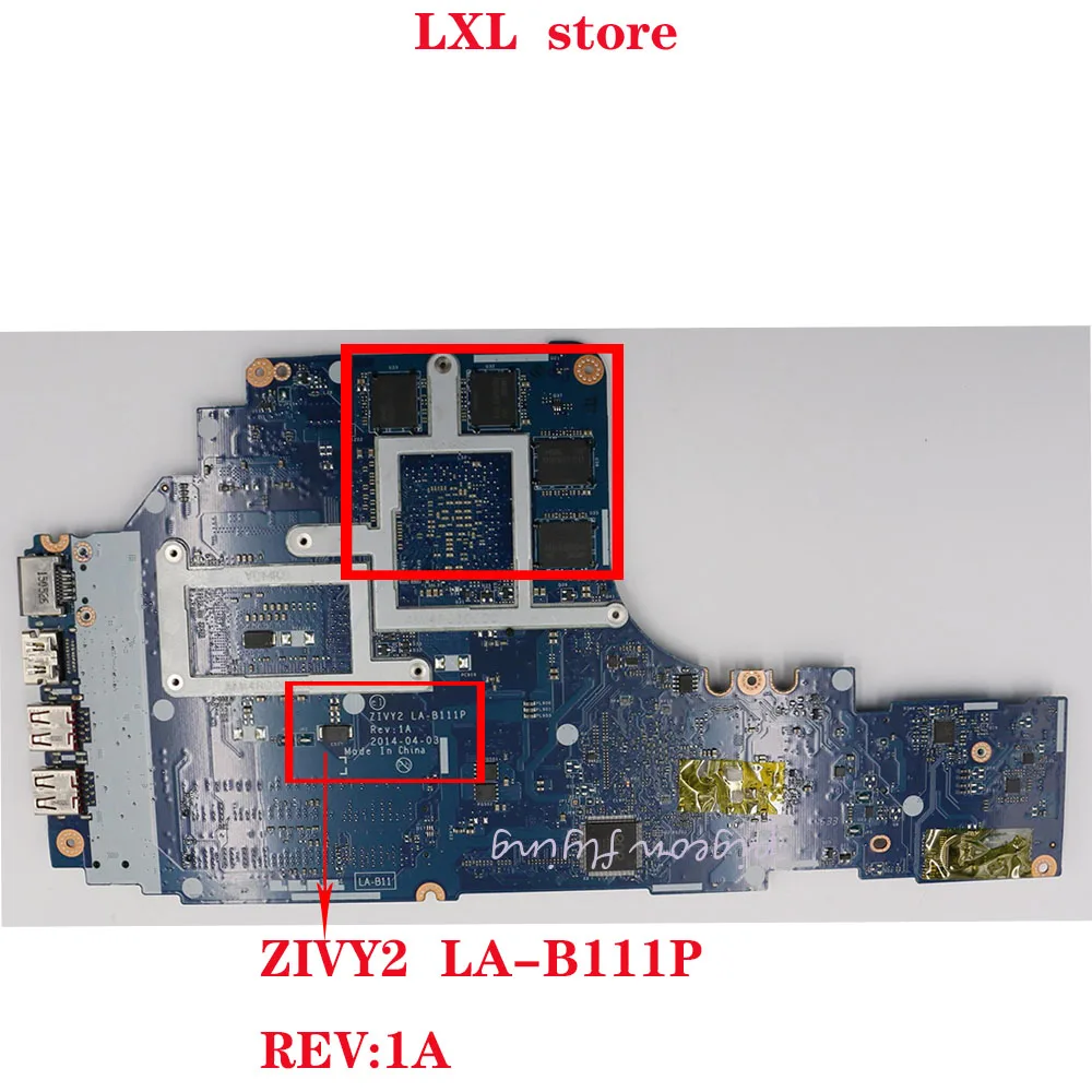 price cut  ZIVY2 LA-B111P for lenovo Y50-70 laptop motherboard 80DT 80EJ CPU:I7-4720HQ GTX960 4GB DDR3LL FRU 5