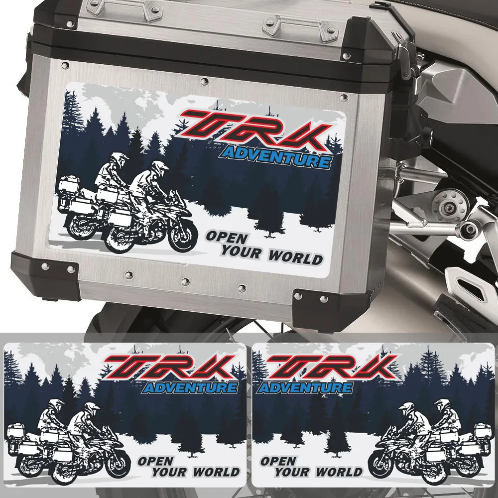 TRK502 502 TRK X TRK521 ADV наклейки Наклейка алюминиевая коробка корзины чемодан седельная сумка боковой задний Чехол TRK мотоцикл для Benelli