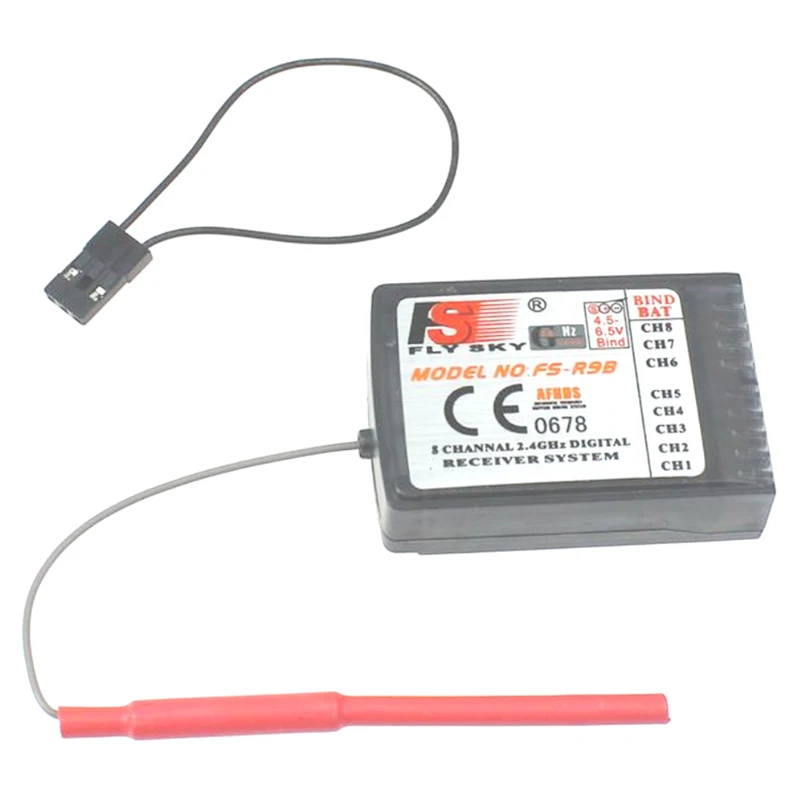 Flysky FS-R9B 2.4GHz 8CH Digtal Receiver System For Turnigy 9X FS- TH9B 9CH Remote Controller i6 i10 T6 CT6B Transmitter 2