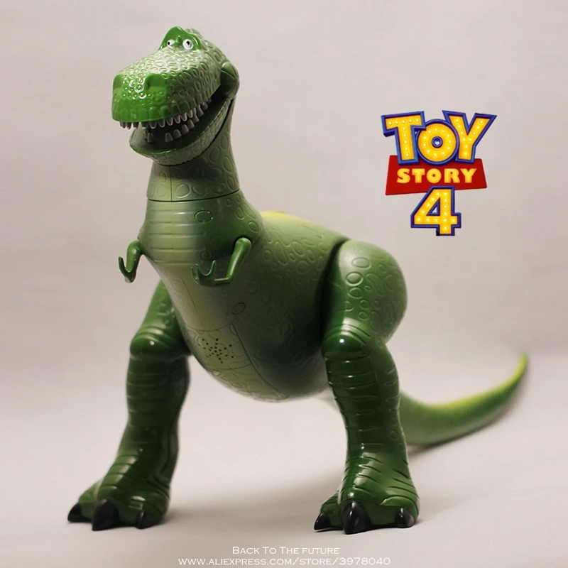 Disney Toy Story 4 говорящий Вуди Базз Джесси фигурки коллекция украшений аниме фигурка игрушка модель для детей подарок - Цвет: Talk Rex no box