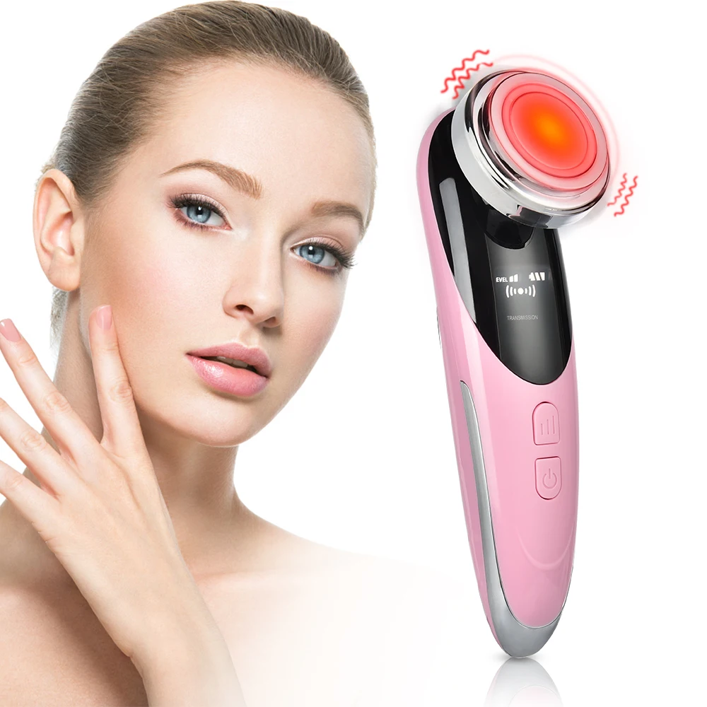 Ems Facial Massager Ion Led Light Iontophores Vibration Skin Rejuvenation  Face Lifting Tighten Anti Aging Beauty Skin Care Tools - Multi-functional  Beauty Devices - AliExpress